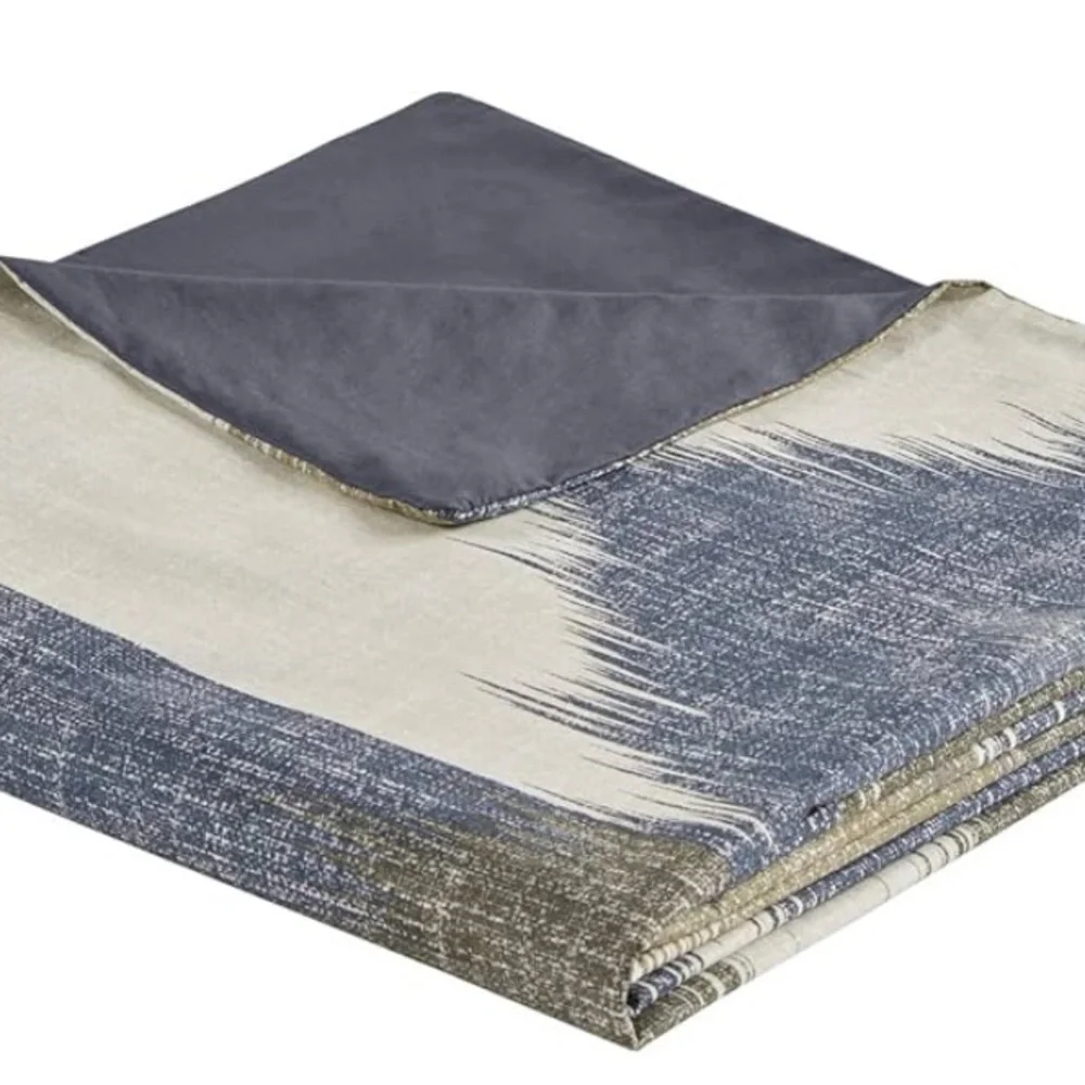 Ink+Ivy Alpine Duvet Cover Set Full Queen in Navy
